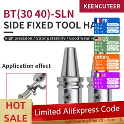 1PCS BT30 BT40-SLN10 SLN12 SLN16 SLN20 SLN25 SLN32 SLN40 CNC Machining Center for Side Fixed Tool Holder U Drill Holder