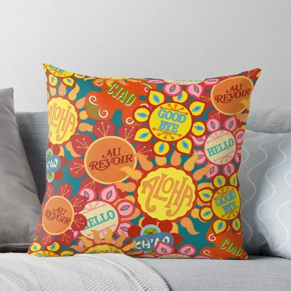 

It's a Small World Flowers (original) Throw Pillow Embroidered Cushion Cover pillows decor home pillow