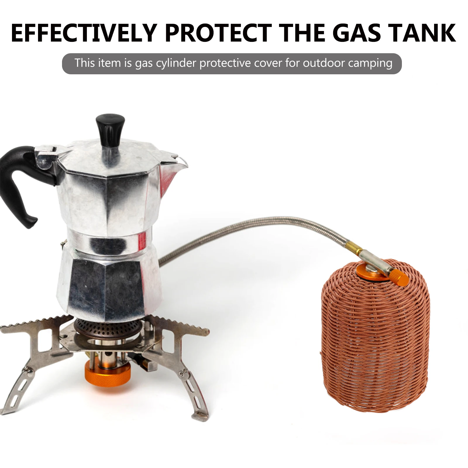 

Flat Gas Tank Protector Rattan Multi-Function Canister Cover Outdoor Supplies Cooking Cylinder