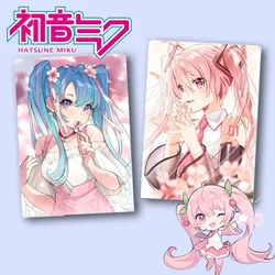 Hatsune Miku A5 Journal Notebook 60 Sheet Kawaii Anime Figure Printing Cover Cute Miku Virtual Singer Giveaway Photo Fans Gifts