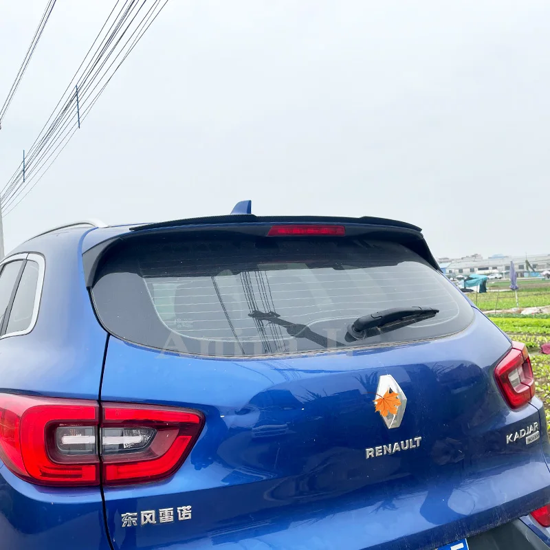 For Renault kadjar Roof Spoiler 2015-2019 High Quality ABS Material Rear Boot Cover M4 Style Spoiler BodyKit Accessories Styling