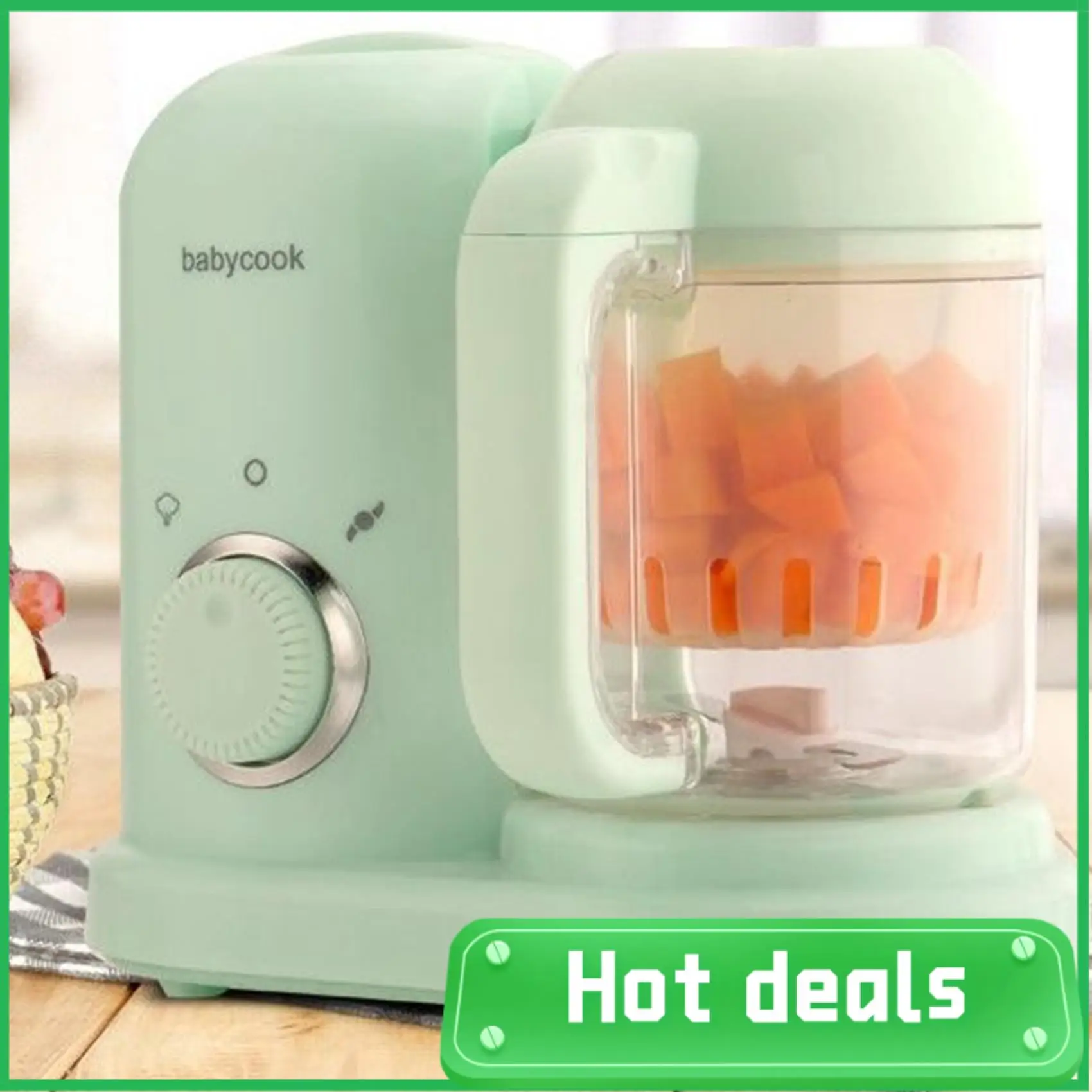 

A18Z-Baby Food Maker,Multi-Function Steamer Grinder Blender Mills Machine Auto Grinding Food Processor For Baby EU Plug