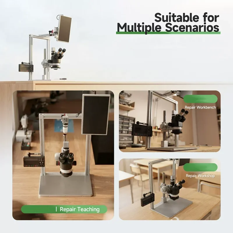 YCS Master Young Multimedia Base Microscope Bracket Thickened Aluminum Anti-vibration Support Frame for Soldering Repair Tools