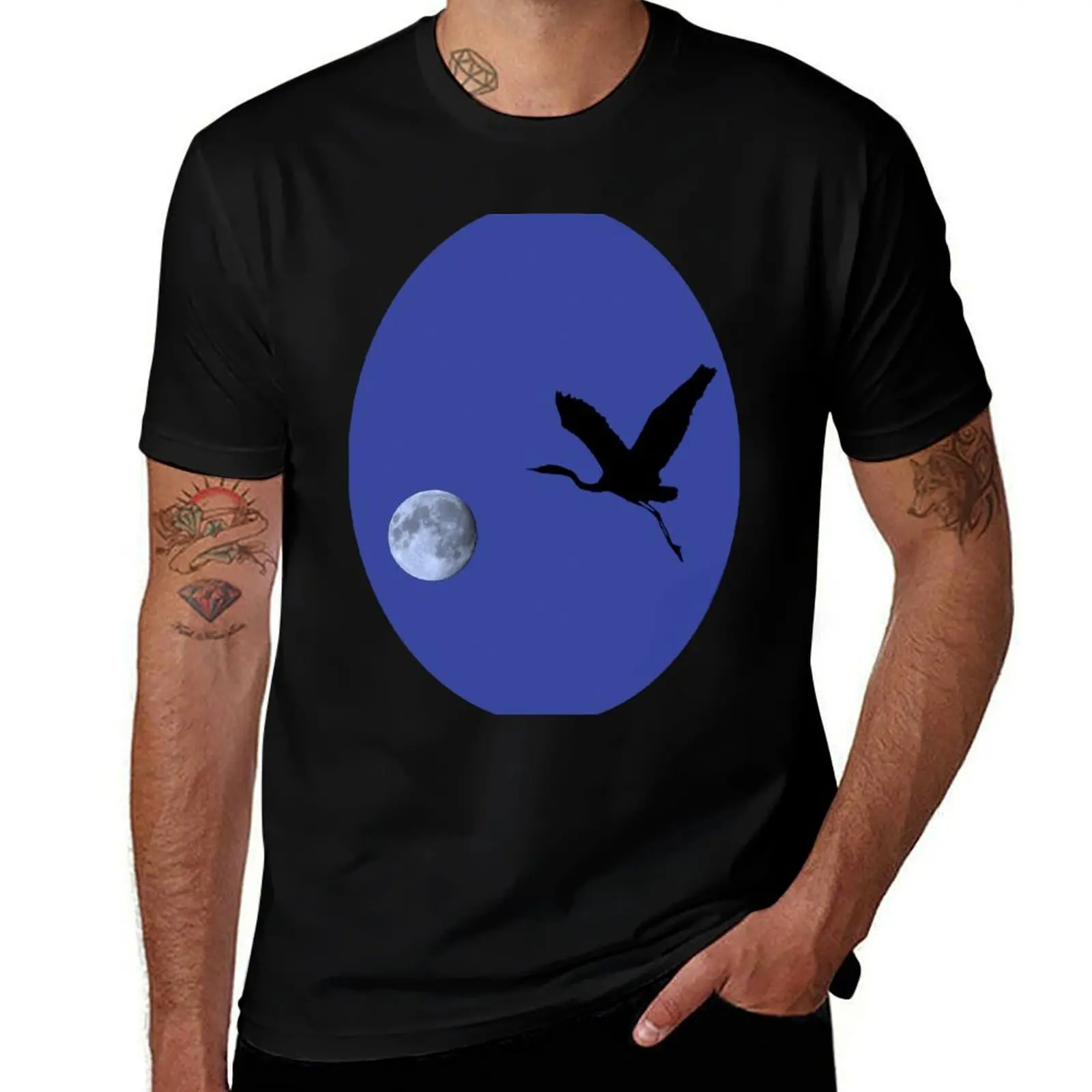 

Great Blue Heron Flight T-Shirt man t shirt designer t shirts for man cotton soft mens graphic t shirts T-shirt