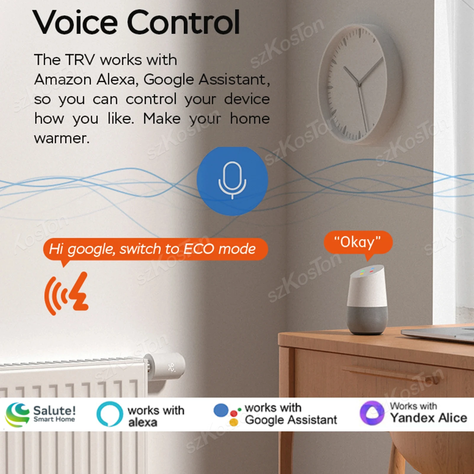 eWeLink APP ZigBee Thermostat Radiator Actuator Smart Home Programmable Thermostatic Radiator Valve Voice for Alexa Google Alice