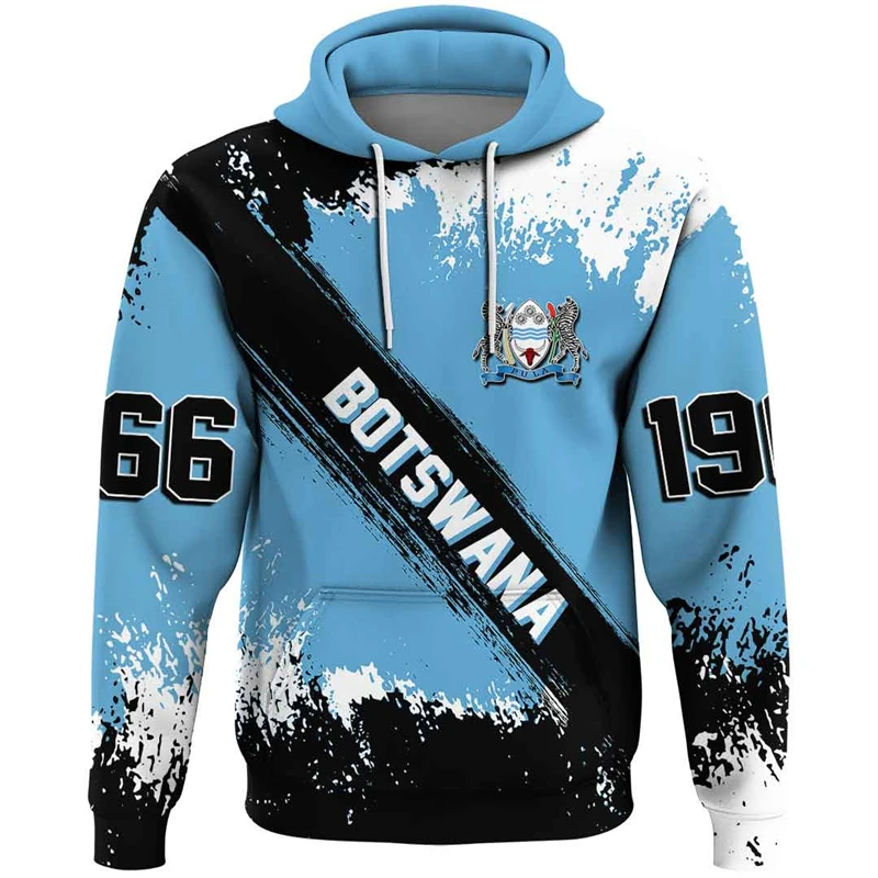 

Africa Botswana Map Flag 3D Printed Hoodies For Men Clothes Patriotic Tracksuit National Emblem Graphic Sweatshirts Male Tops