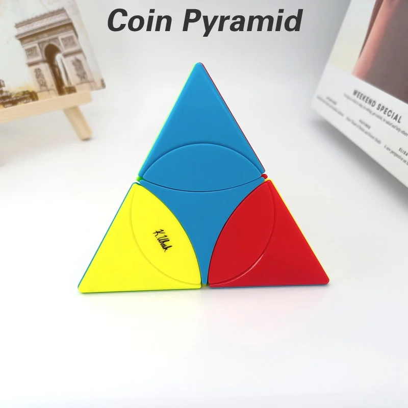 Coin Pyramid QY Magic Cube Wheel Professional Neo Speed Twisty Puzzle Brain Teasers Antistress Educational Toys