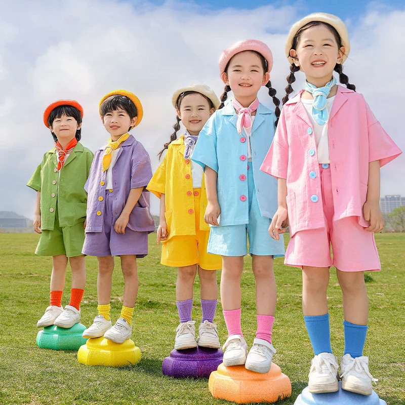 

New Hip Hop Dance Outfits Summer Festival Clothing Sets Boys Street Dance Performance Stage Costume Girls Jazz Dance Wear