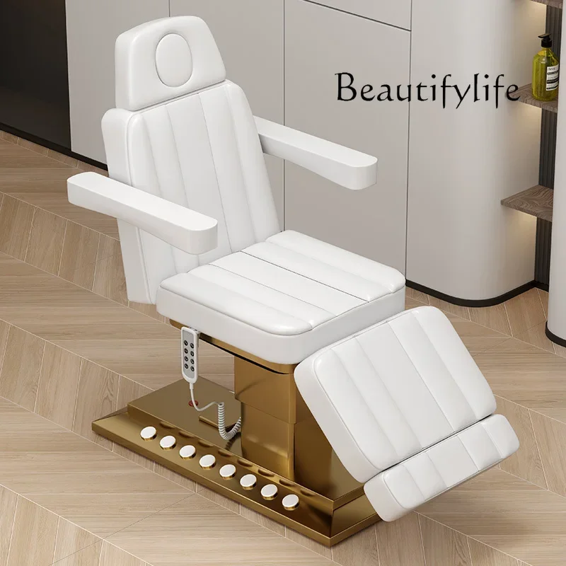 High-End Electric Beauty Bed Body Massage Lifting Multi-Functional Special Light Luxury Gold-Plated Stainless Steel