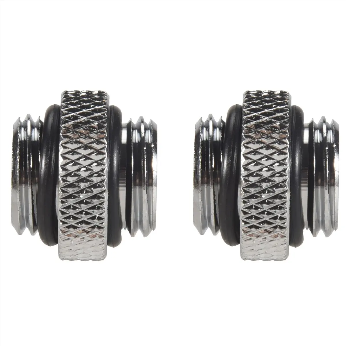 A49T 2Pcs G1/4 Mini External Thread Male To Male Water Cooling Rotary Fitting Adapter Water Cooling Connector Radiator Component