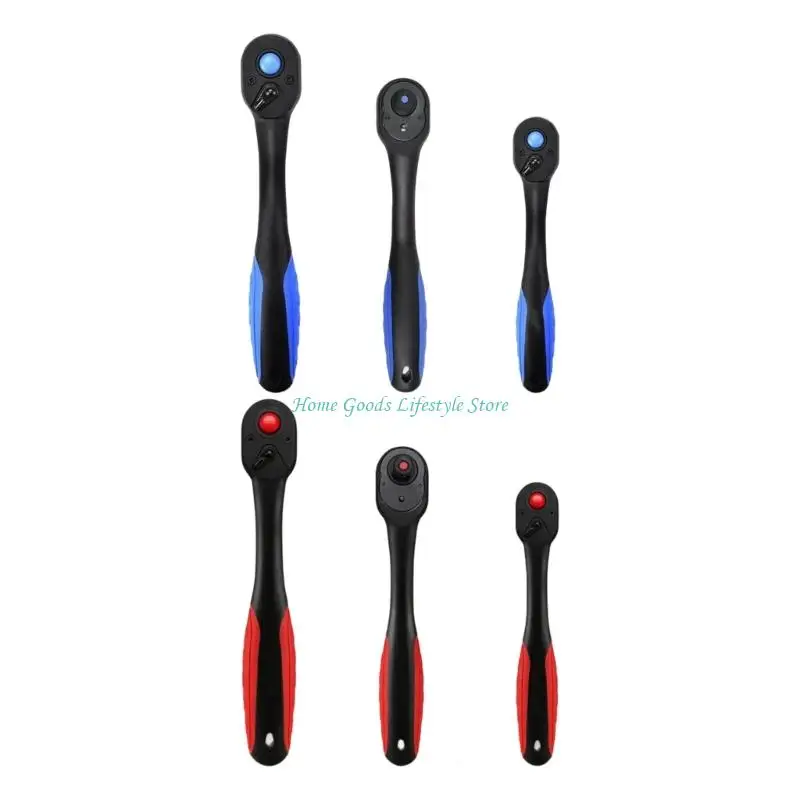 

E74E Профессиональные ключи с храповым механизмом, набор из 3 предметов, дизайн с 72 зубьями, эргономичная ручка для в рабочих