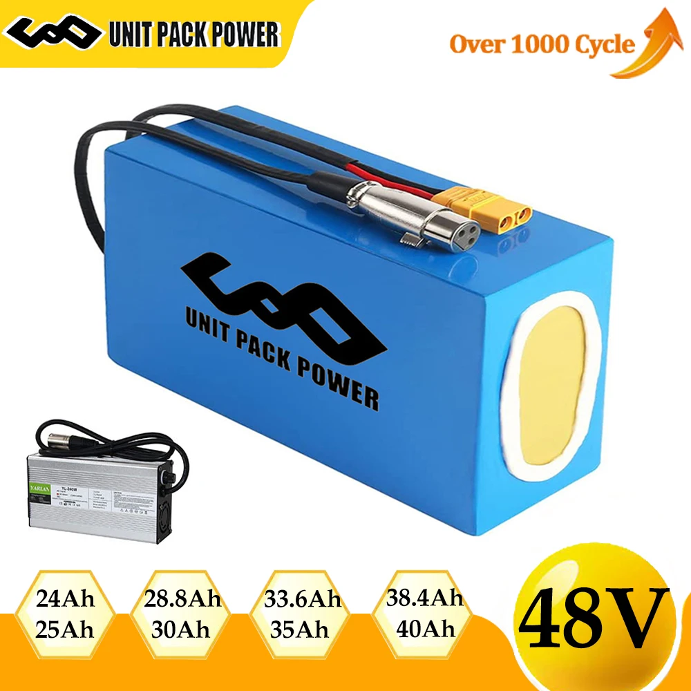 UPP L-G  21700 48V 28.8Ah 33.6Ah Ebike Battery Pack 38.4Ah 24Ah 25Ah 30Ah 35Ah Lithium ion Electric Bicycle Escooter Battery