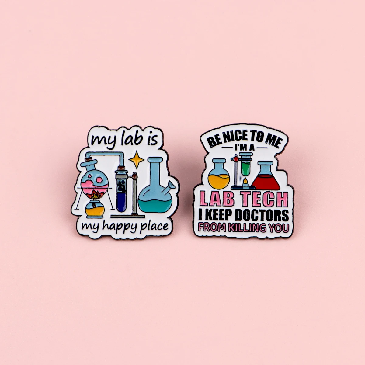 Funny Lab Tech Enamel Pins Set - Medical Lab Gifts review and price