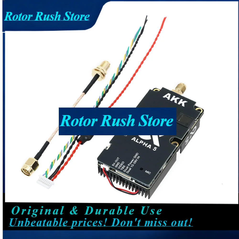 RoRuSAKK Alpha4 Alpha5 Alpha8 Alpha10 Alpha16 5.8-6.0GHz FPV Video Transmitter 4W 5W 8W 10W 16W VTX For Long Range FPV Racing Dr