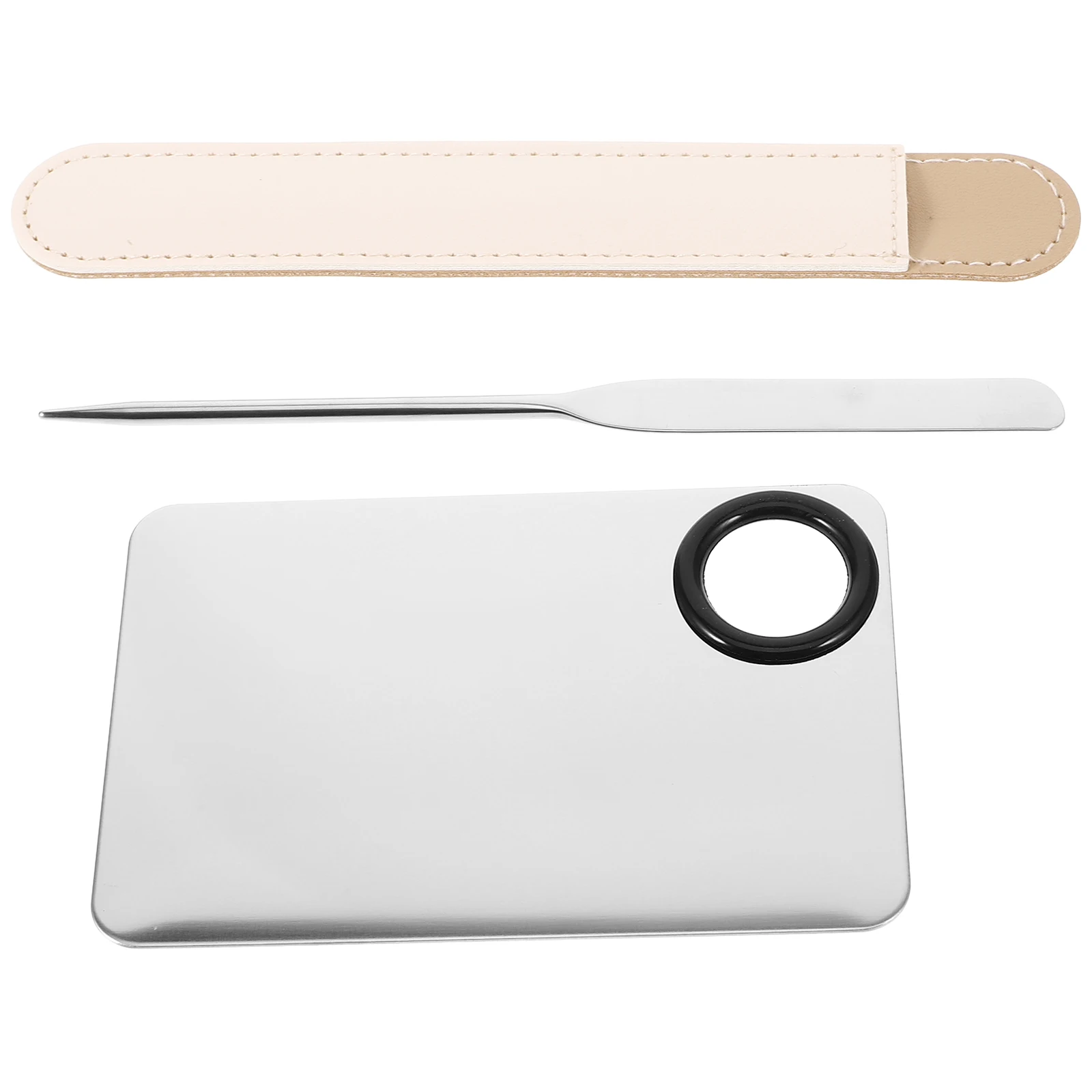 

Foundation Spatula Stainless Steel Makeup Mixing Tools Dual Head Powder Knife Easy Clean Makeup Mixing Tools Durable