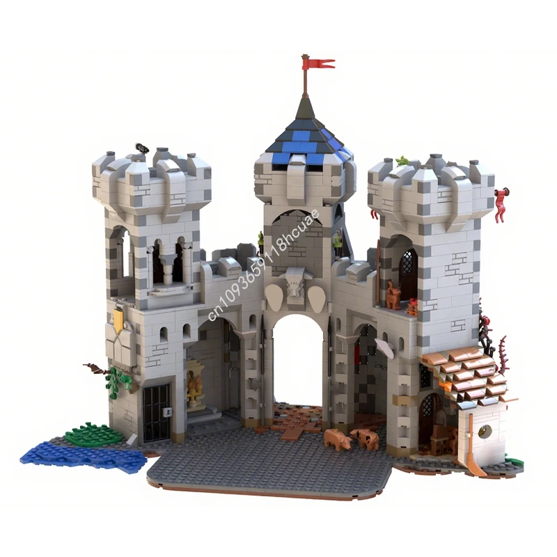 

2409 шт. MOC модель замка, строительные блоки, игрушки, модульное образование, сборка, ремесло, сделай сам, подарки на день рождения, Рождество