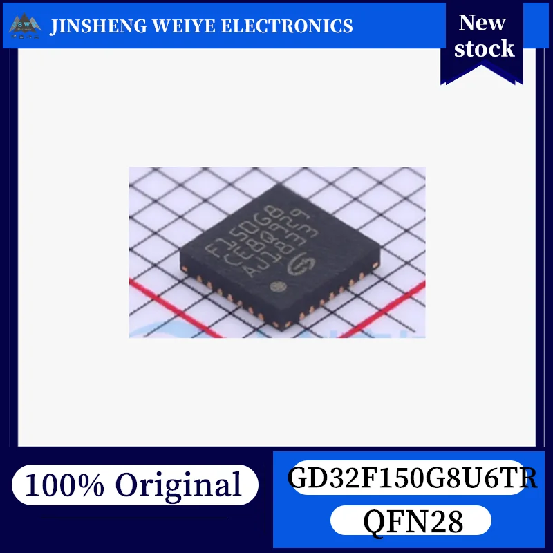 

(5/50 pieces) GD32F150G8U6TR F150G8 QFN28 32-bit general-purpose microcontroller, 100% new, original, in stock, chipset.