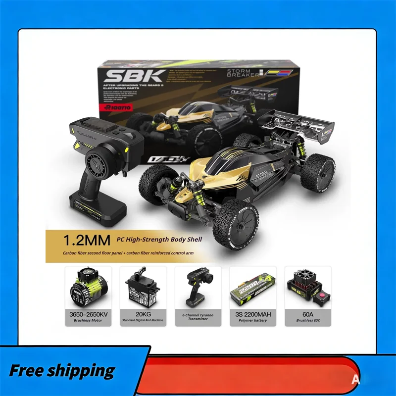 

Радиоуправляемая внедорожная гоночная машина Sbk10 Storm Breaker 1/10, бесщеточный двигатель, 4WD, скорость 60-80 км/ч, 2.4 ГГц, сплав 7075, RTR, подарок для любителей радиоуправляемых моделей.