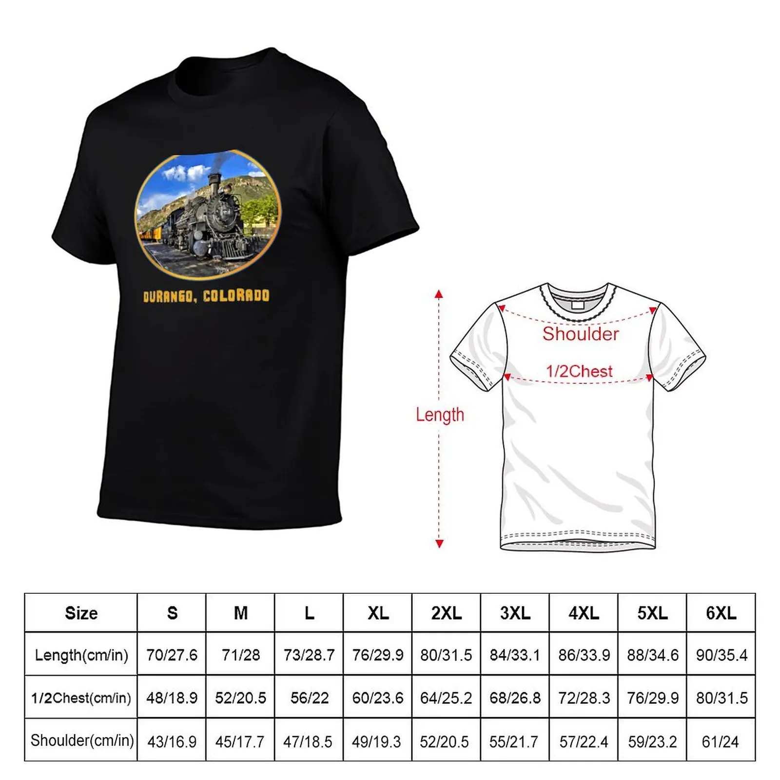 Durango, Colorado Railway - Durango - Silverton Steam Train T-Shirt Halloween Theme T-Shirt