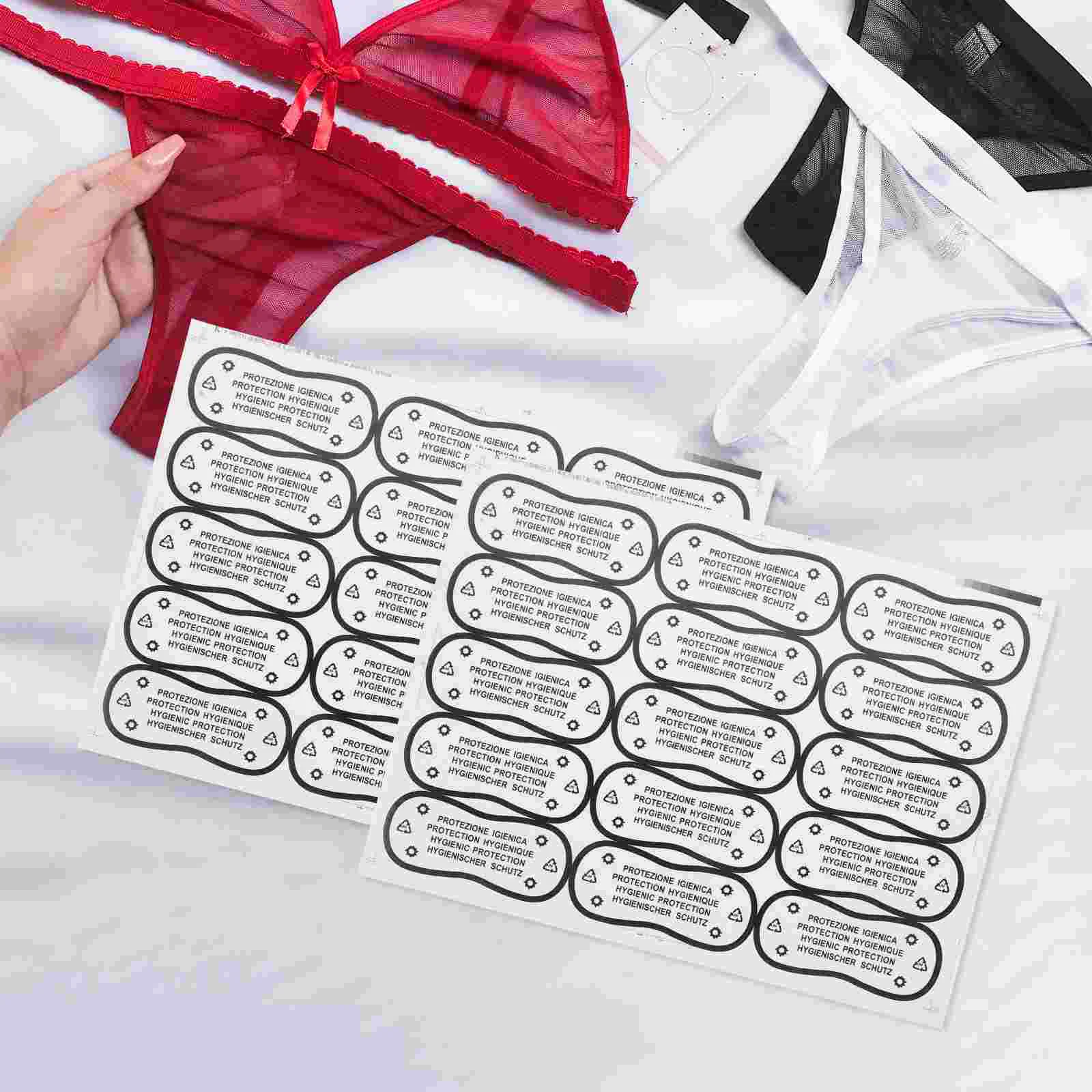 100 Pcs Swimming Trunks Stickers Transparent Swimsuits Underpants Protective Panties Miss