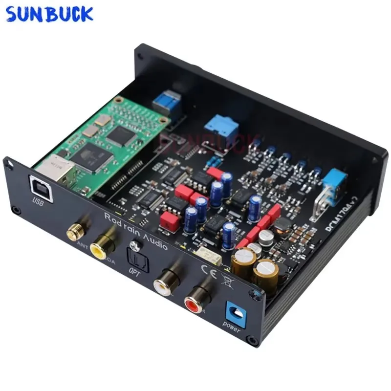 

SUNBUCK Dual Parallel PCM1794 decoder QCC5125 Bluetooth 5.1 USB Sound Card Headphone Amp player is better than CSR8675 5.0