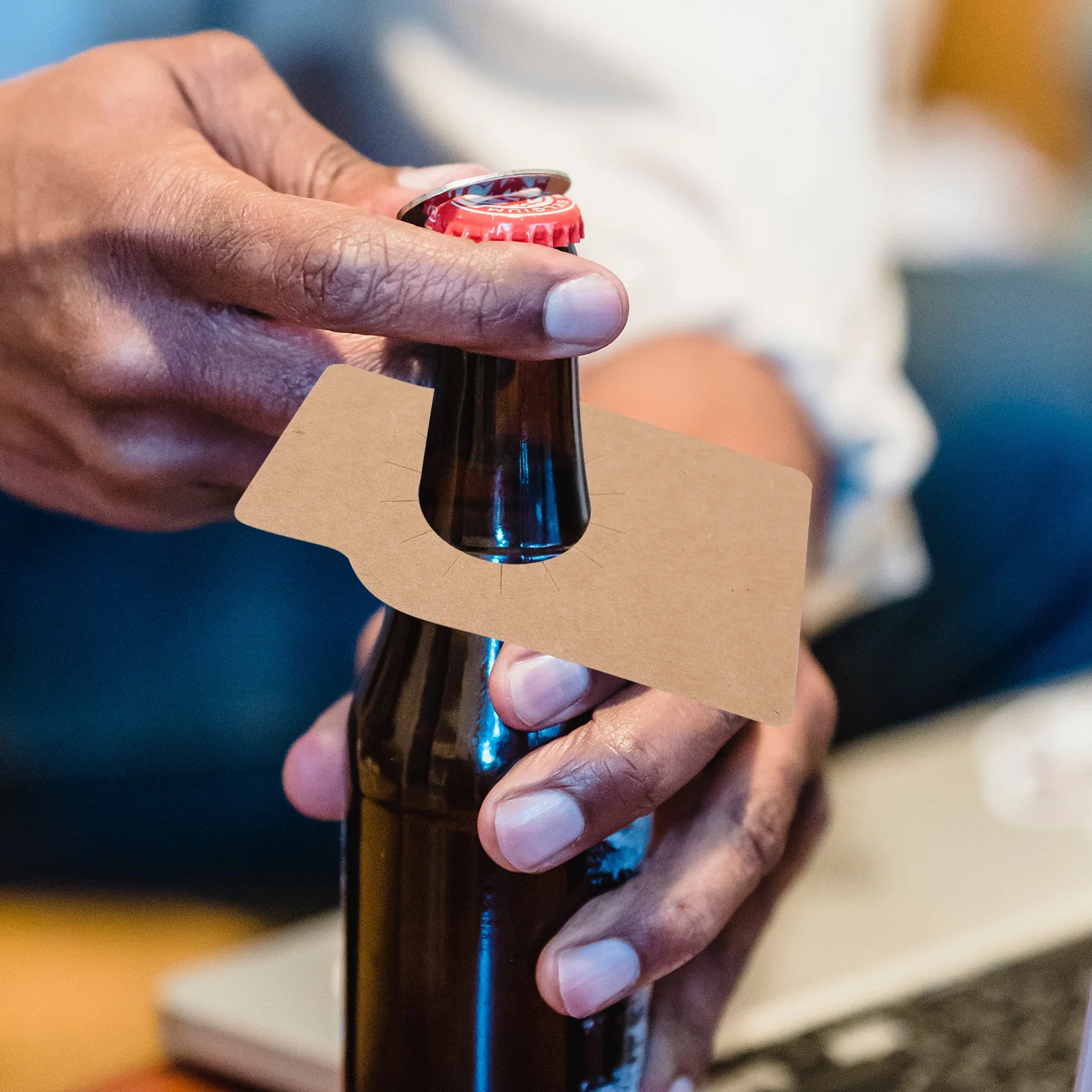 

100pcs Bottle Neck Tags Kraft Paper Labels For Wine Storage Hanging Marker Wine Bottle Racks Organizer Kitchen Bar Tools