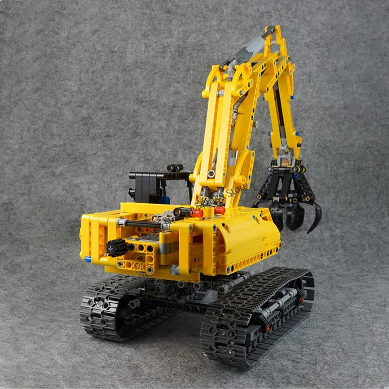 IN STOCK 720pcs 2 in 1 Engineering Technical Excavator Building Blocks Model MOC Bulldozer Bricks Toys Boys Birthday Gift Set