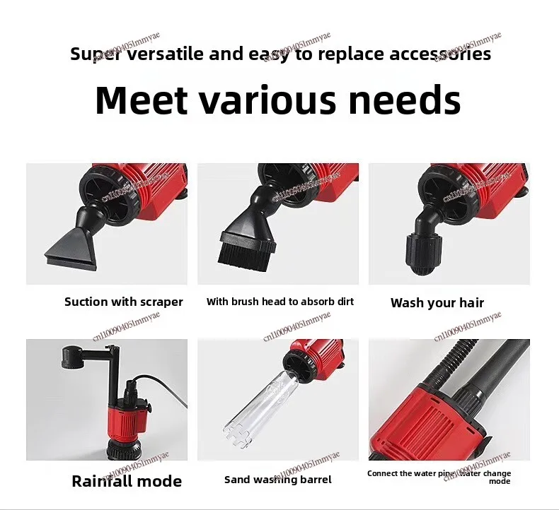 N Fish Tank Water Changer Automatic Electric Aquarium Toilet Suction Water Washing Sand Sucker Fish Manure Pump