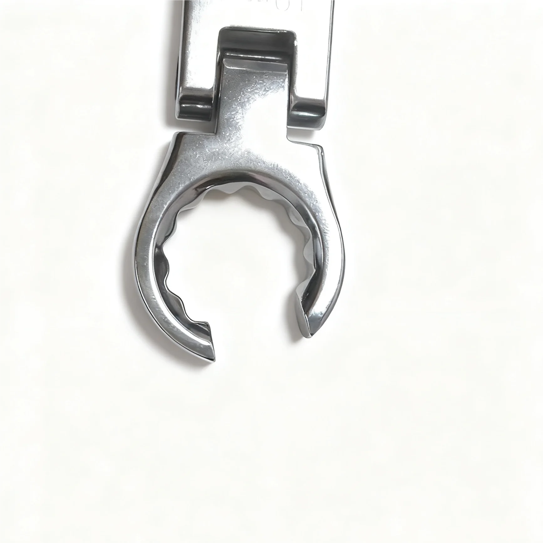 Set combinato di chiavi per tubi dell'olio a cricchetto con testa intercambiabile da 9 pezzi 180 °   Girevole Staccabile e Metrico 9-19MM 9 Pezzi