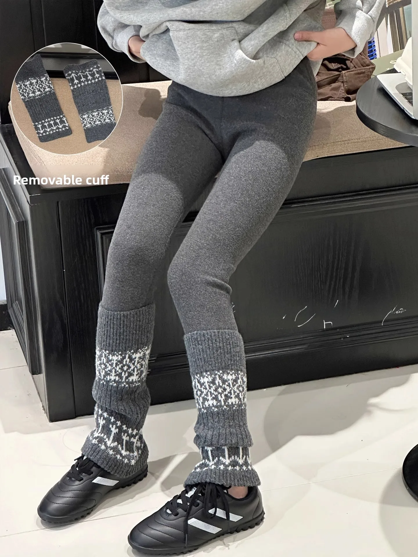 

Съемные брюки для йоги Thiened, женские корейские брюки с геометрическим узором l, прямые брюки на талии для девочек-подростков