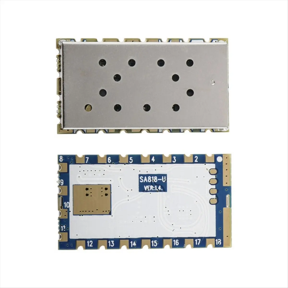 A40I 1 Uds 1W 400MHz a 480MHz frecuencia SA818S-U módulo transceptor de voz medio dúplex UHF 400-480Mhz módulo Walkie Talkie