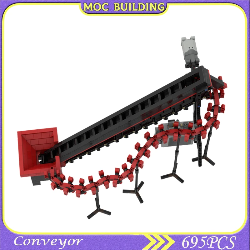 Mocbuilding Block GBC Model Conveyor Module Bricks Dribbling Device Sports Ball Great Ball Contraption DIY Gifts Toys