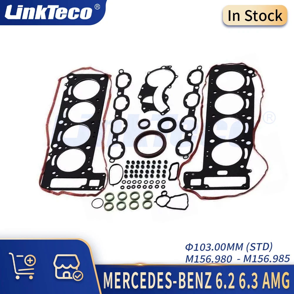 Engine Parts Cylinder Head Gasket Kit Fit 6.2 6.3 L M156 GAS 06-15 V8 AMG For MERCEDES-BENZ C63 CLK63 CLS63 E63 ML63 R63 S63 AMG