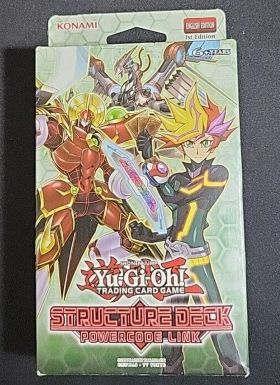 

Yugioh KONAMI Duel Monsters TCG Structure Deck Powercode Link SDPL English 1st Edition Collection Sealed Booster Box