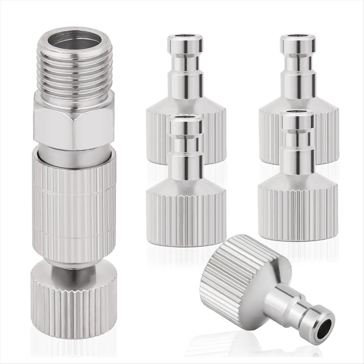 SSR Airbrush Quick Disconnect Coupler Release Fitting Plug, 6Pcs 1/8 in Male and Female Connections Adapter Air Brush
