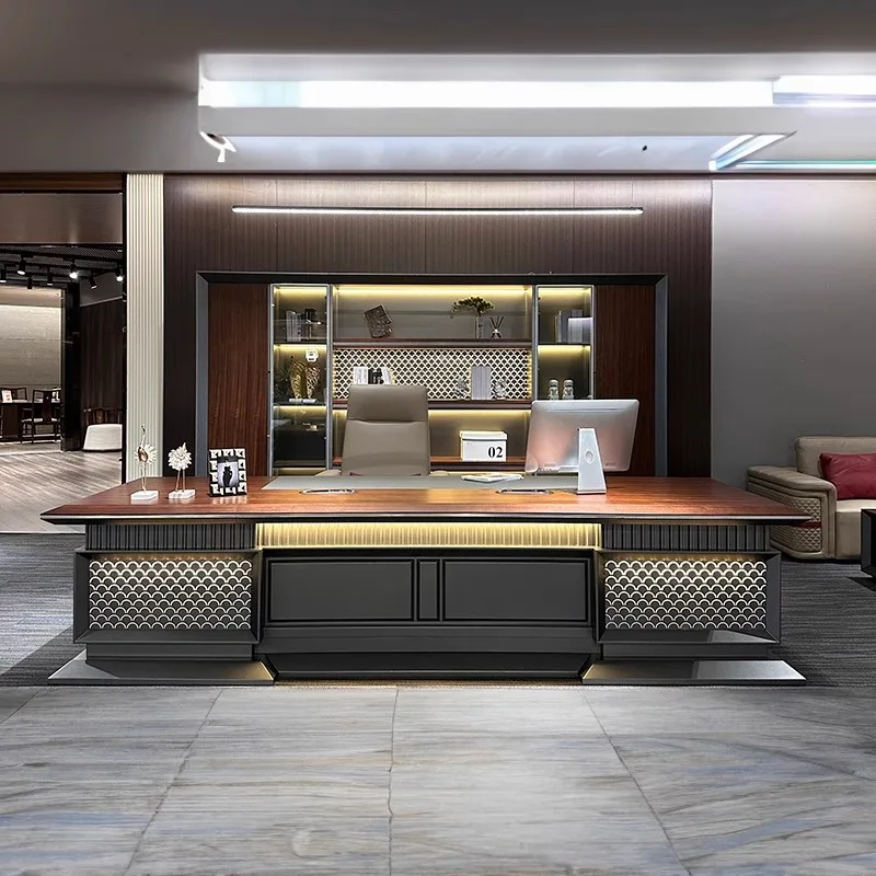 IY* l Manager Ceo Office Desk Luxury Modular Office Furniture Desk Modern Design Office Table and Chair Set Executive Desk