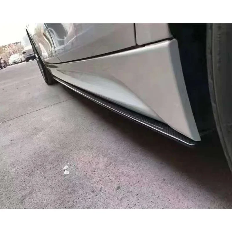 For BMW 3 series F30 F35 2012-2018 Carbon Fiber Side Skirts Side bumper Splitters Side skirt Cupwings Apron Side panel  body kit