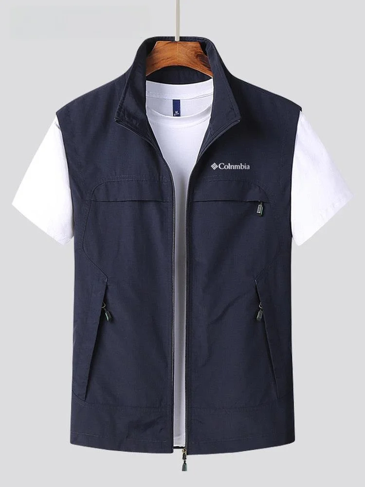 

Men's Summer Lightweight Breathable Fishing Photography Jacket Outdoor Mesh Vest Quick Dry Standard Fit Nylon Casual Zipper