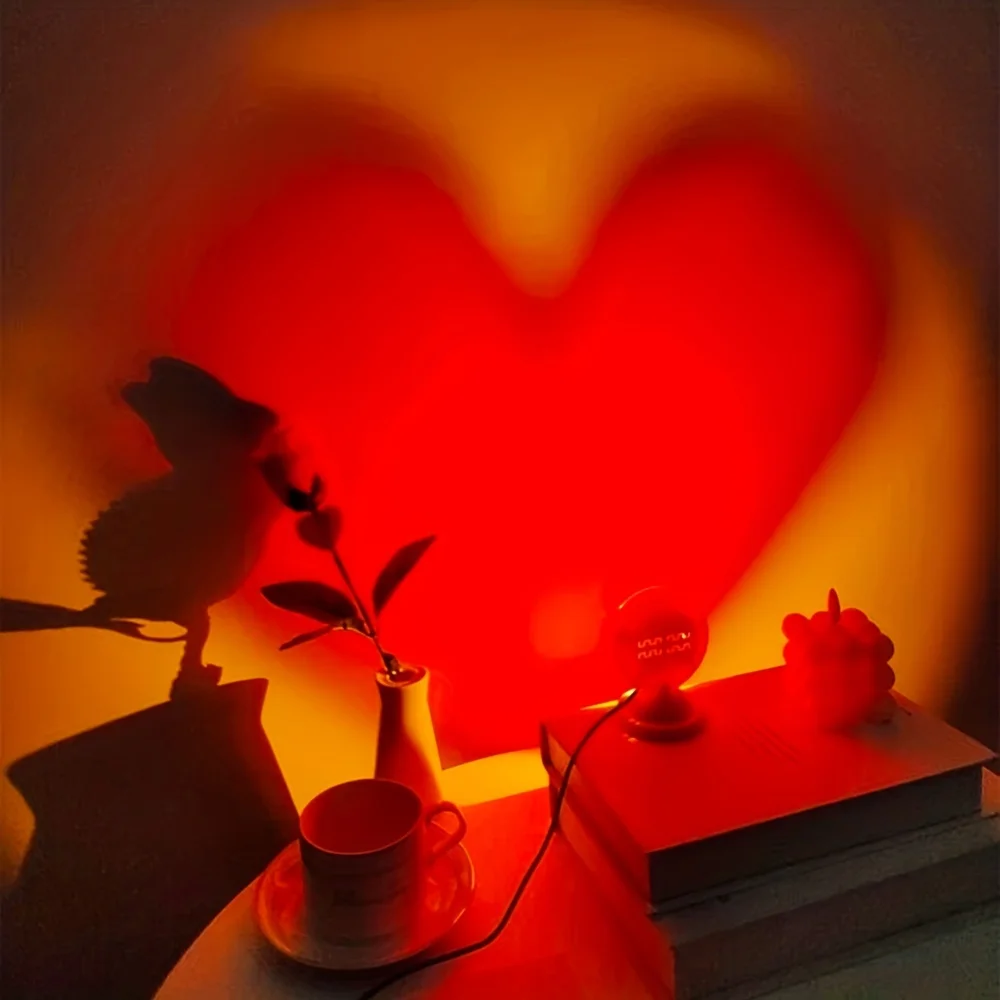 LED heart shaped indoor ambient light for home decoration, living room, Christmas decoration, desk, wall decoration, party