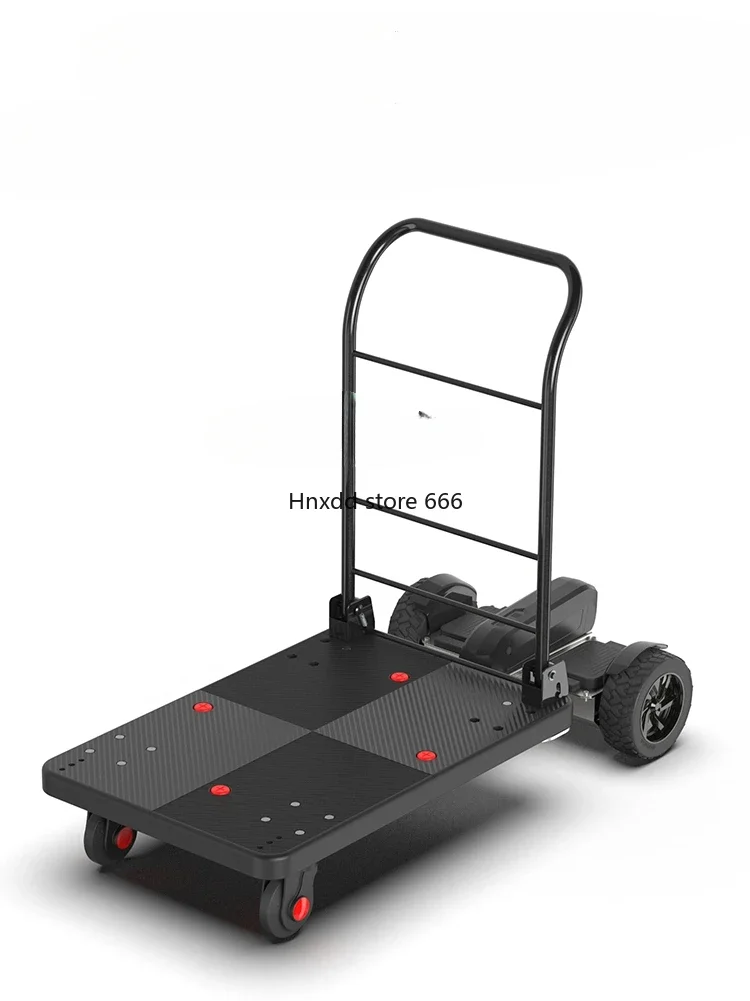 Small Dynamic Electric Trolley Shopping Express Cargo Platform Trolley Warehouse Small Truck