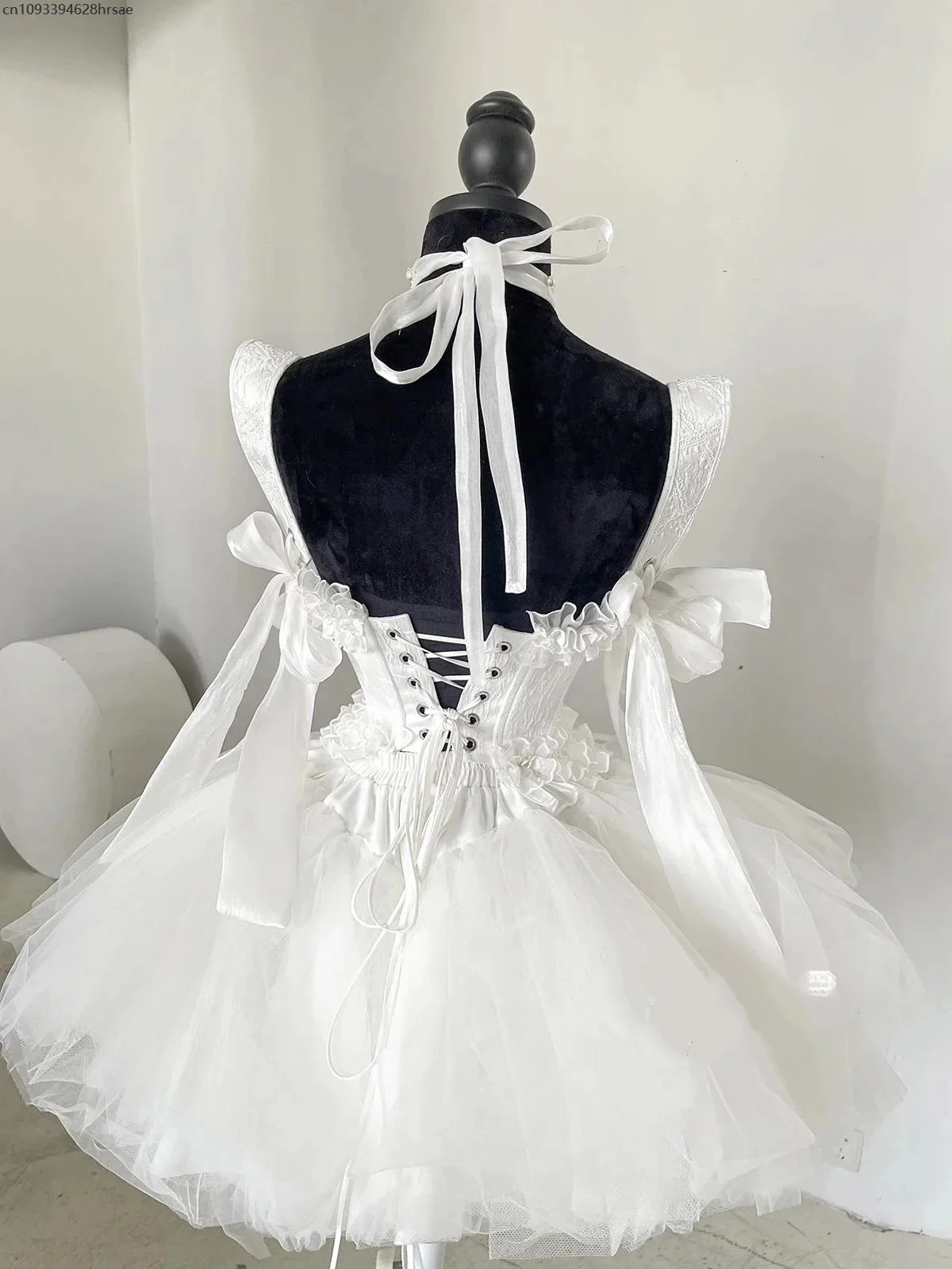 White Angel Princess Fairy Dress 2025 New Sweet Bow Off Shoulder Slim Strapless Trailing Dress Party Evening Dresses