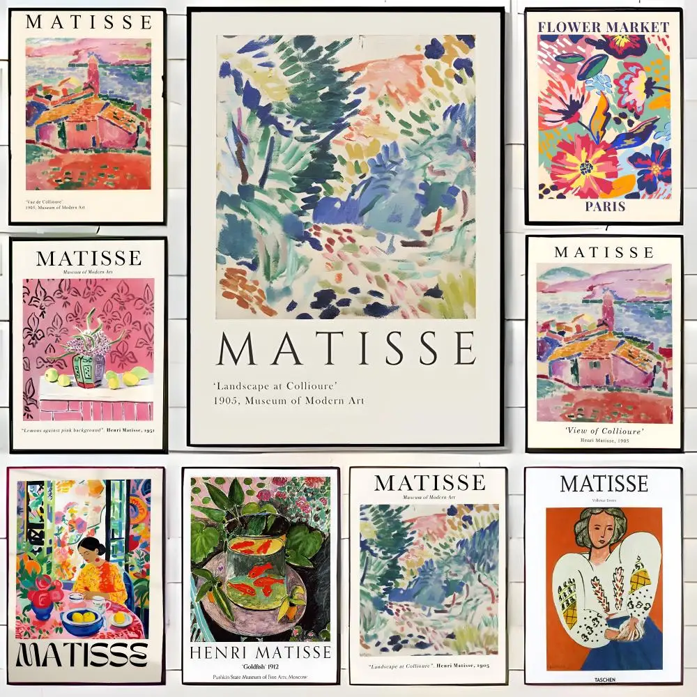 m-Matisse Ölgemälde-Poster, Wandkunstdruck, Poster, dekoratives Wandbild, Heimdekoration, Geschenk, ungerahmt