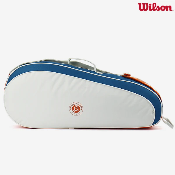 Wilson 2024 Team Roland Garros Mochila Francesa Aberta Multifuncional Grande Capacidade Laranja Azul Cinza Bolsa de Tênis de Ombro Duplo