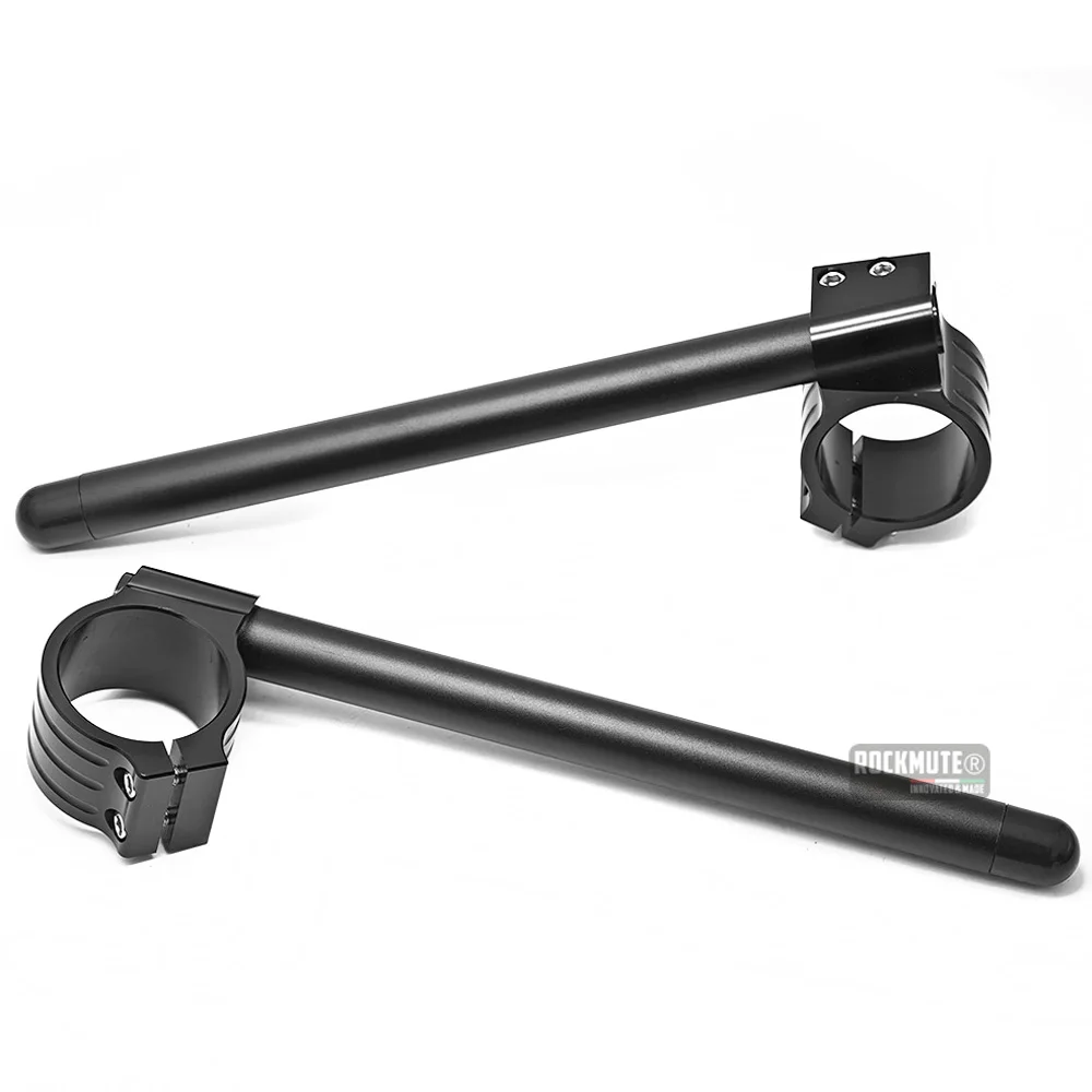 Clip On Handlebar For Ducati 750 900 SS MONSTER For Aprilia RS250 Racing Motorcycle 50mm Fork Split Handle Bar Clip-Ons 1 pair
