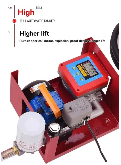 12v 24v 220V Electric Oil Pump Car Minicomputer Electric Pump Large Flow Diesel Automatic Electronic Metering