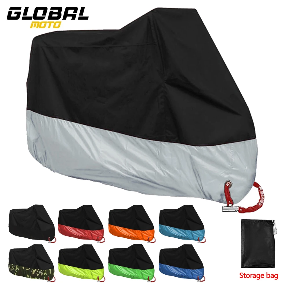 

Motorcycle Cover UV Protector Dustproof Motorbike Raincoat Waterproof All Season Outdoor Camping Moto Scooter Rain Cover M-4XL