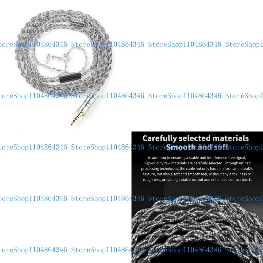 5ASD柔軟な低抵抗ヘッドフォンのアップグレードケーブル酸素イージー銅ケーブル120cm