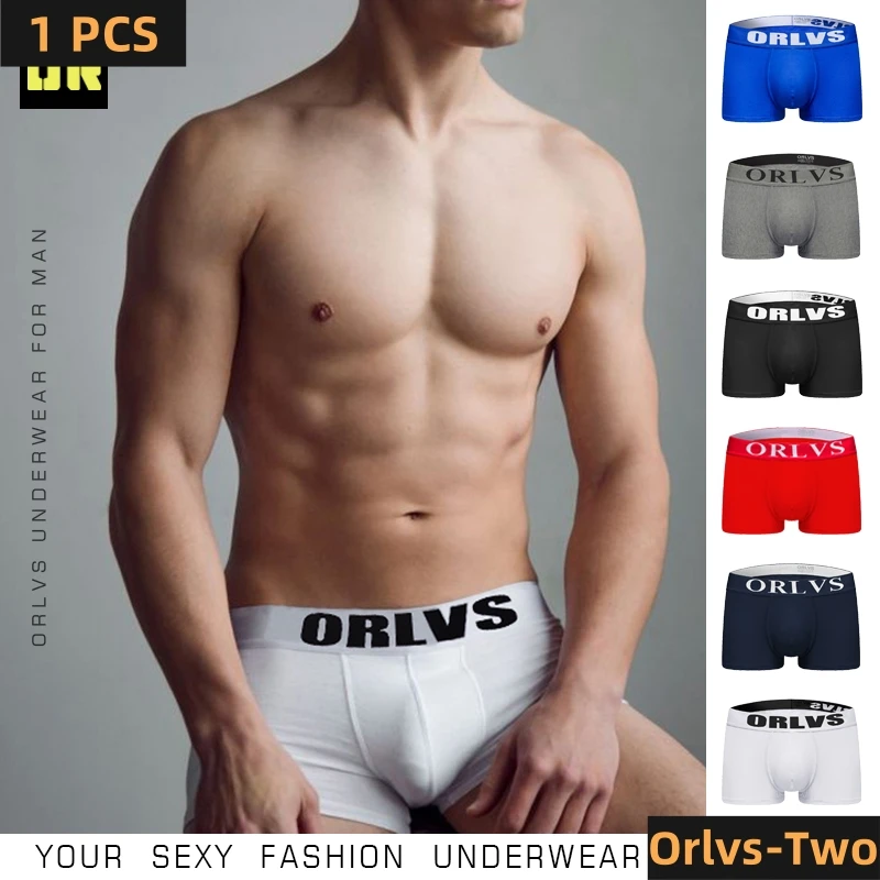 

Мужские трусы-боксеры ORLVS, черные дышащие трусы из хлопка, короткие шорты, сексуальное нижнее белье для мужчин, гей-трусы 2019