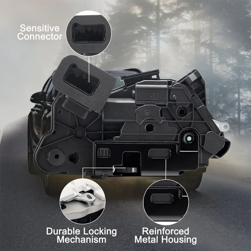 مشغل مزلاج قفل الباب الأمامي الأيسر 5K1837015E يناسب 12-17 فولكس فاجن باسات جولف #3