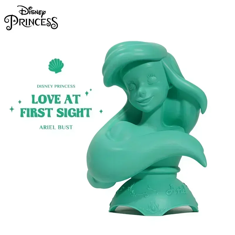 Disney Princess Love At First Sight Series Half Bust Anime Figure Ariel Belle Cartoon Collect Model Desk Decor Anime Statue